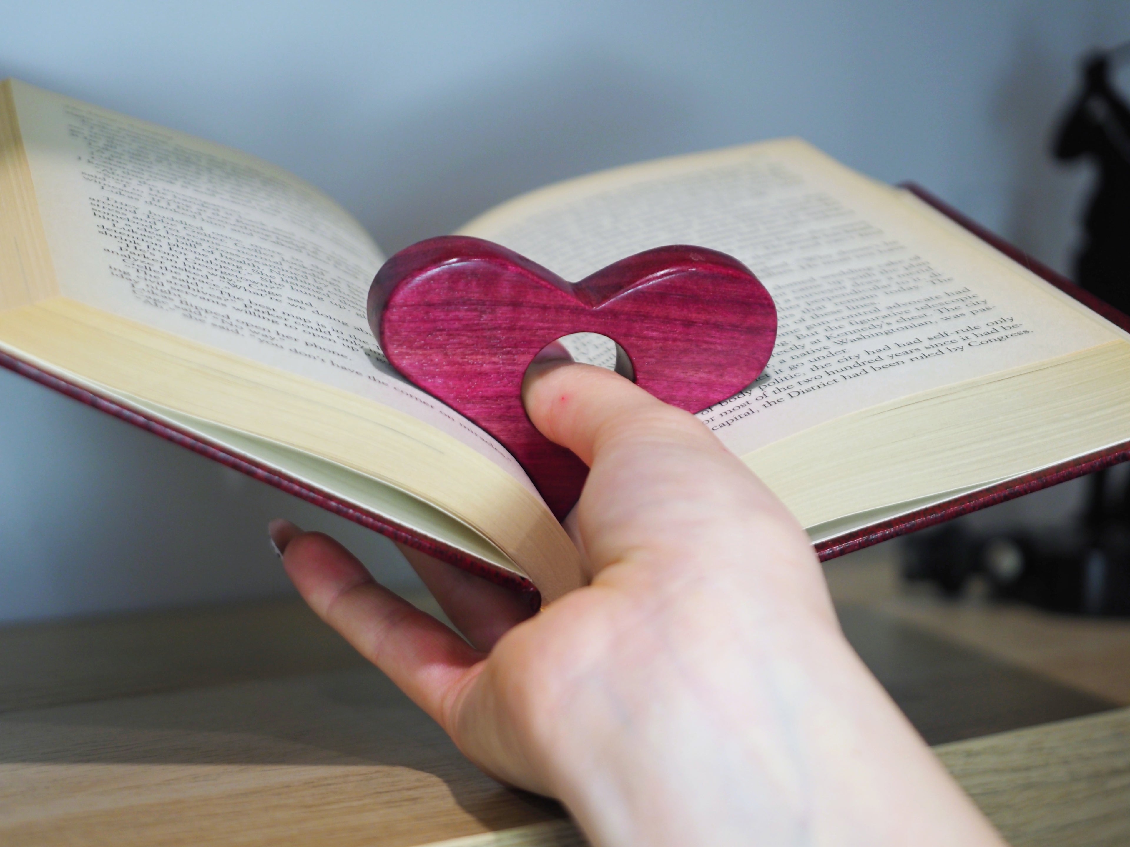 Heart Shaped Book Holder