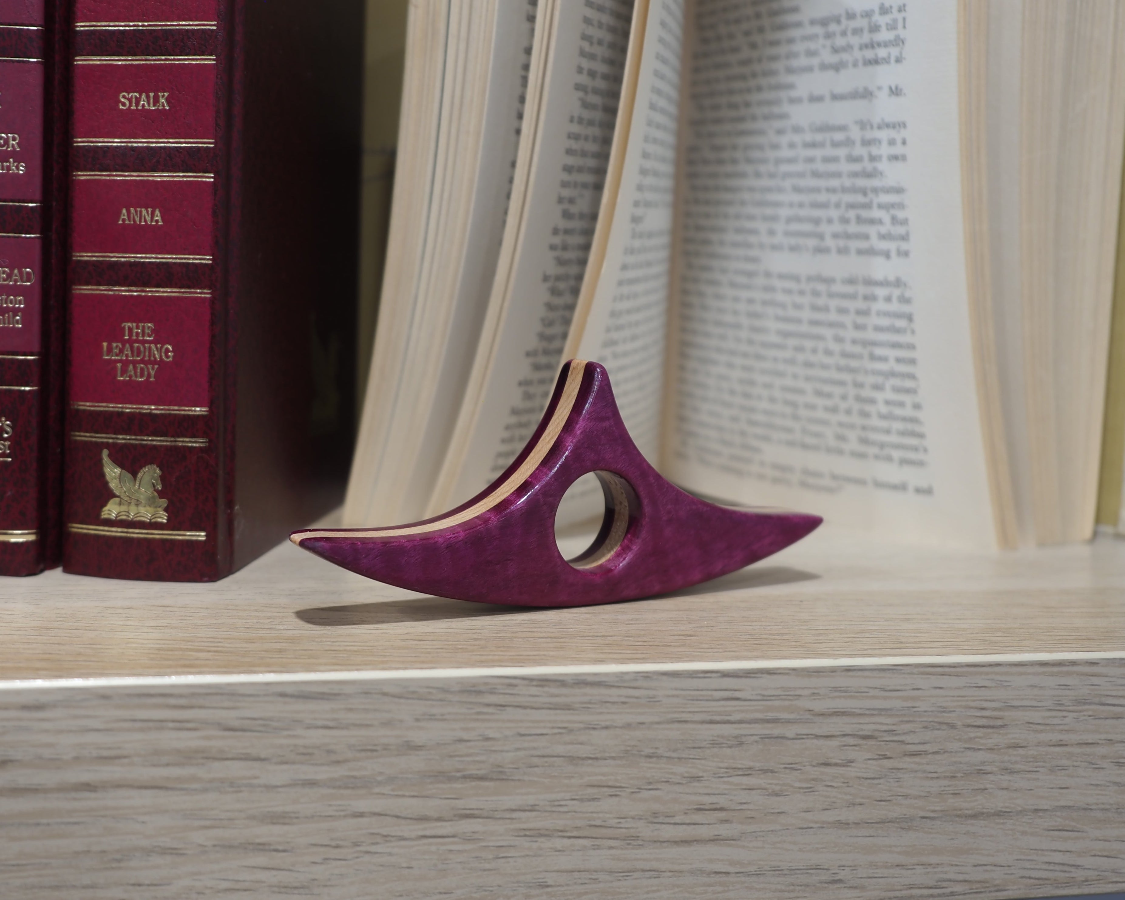 Purple Heart Bi-Color Book Holder